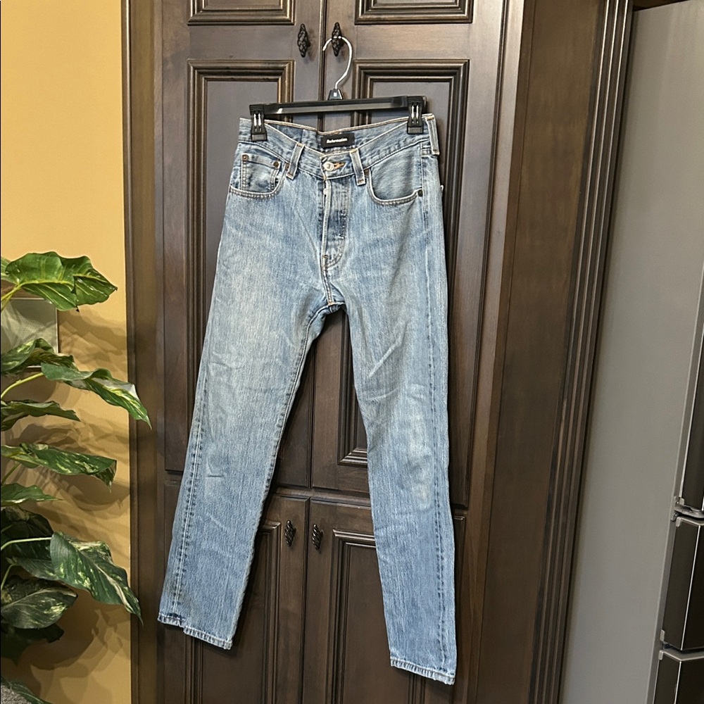 Reformation Vintage LEVI 501 Light Blue Straight-Leg Jeans